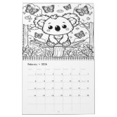 Koala Farbspass für Kinder 20XX Kalender (Feb 2026)