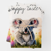 Koala Feld der Ostereier Happy Oster Geschenkpapier Set (Beispiel)