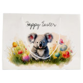 Koala Feld der Ostereier Happy Oster Große Geschenktüte (Rückseite)