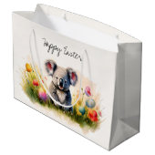 Koala Feld der Ostereier Happy Oster Große Geschenktüte (Rückseite Schrägansicht)