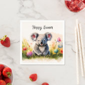 Koala Feld der Ostereier Happy Oster Serviette (Beispiel)