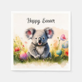 Koala Feld der Ostereier Happy Oster Serviette