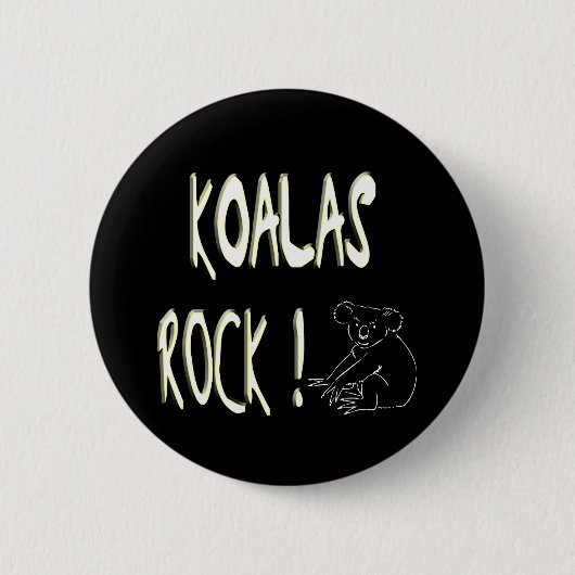 Koala-Felsen! Knopf Button (Vorderseite)