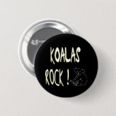 Koala-Felsen! Knopf Button (Vorne & Hinten)