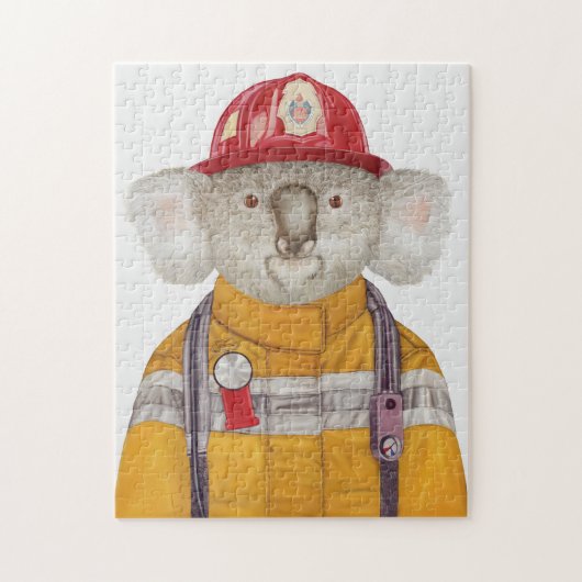 Koala Feuerwehrmalerei Puzzle (Vertikal)