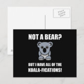Koala Fications Postkarte (Vorne/Hinten)