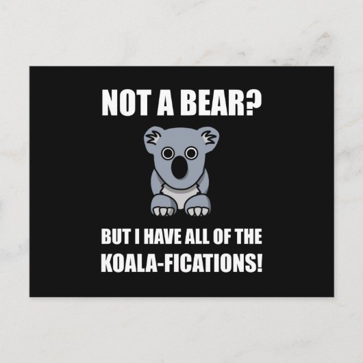 Koala Fications Postkarte (Vorderseite)