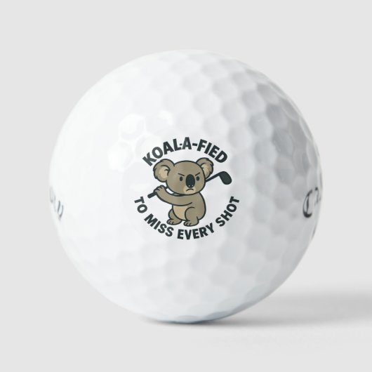 Koala Fied zu verpassen jeden Shot Golf Ball (Vorderseite)
