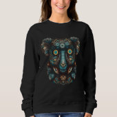 Koala Figurative Fantasy Mandala Animal Koala Sweatshirt (Vorderseite)