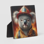 Koala Firefighter Fotoplatte (Vorderseite)