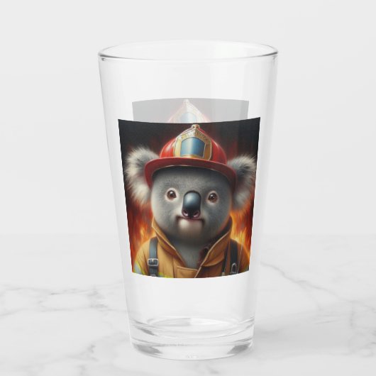 Koala Firefighter Glas (Rückseite)