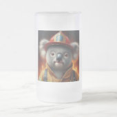 Koala Firefighter Mattglas Bierglas (Mittel)