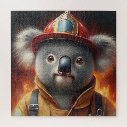 Koala Firefighter Puzzle (Vertikal)