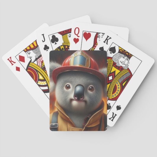 Koala Firefighter Spielkarten (Rückseite)