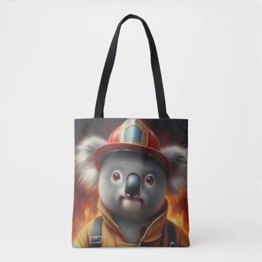 Koala Firefighter Tasche (Vorderseite)