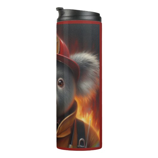 Koala Firefighter Thermosbecher (Nach rechts gedreht)