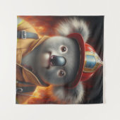 Koala Firefighter Wandteppich (Vorderseite (Horizontal))