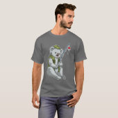 Koala Fisher Angelrute Fischen T-Shirt (Vorne ganz)
