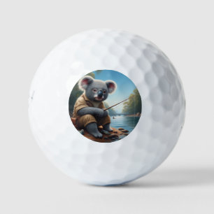 Koala Fishing Golfball