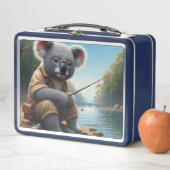 Koala Fishing Metall Brotdose (Beispiel)