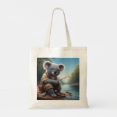 Koala Fishing Tragetasche (Rückseite)