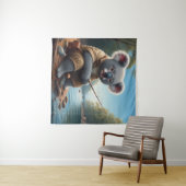 Koala Fishing Wandteppich (Beispiel (Horizontal))