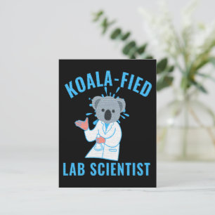 KOALA-FIZIERTER LABORWISSENSCHAFTLER - KOALA-LABOR POSTKARTE