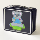 Koala Flasche Rotwein Metall Brotdose (Rückseite)