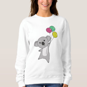 Koala fliegt mit Balloons süße Tiere Kinder Sweatshirt