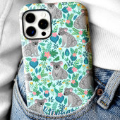 Koala Floral Pattern Individuelle Name Case-Mate iPhone Hülle