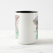 Koala Flüchtige Blick-A-Boo auf einer Tasse (Zentrum)