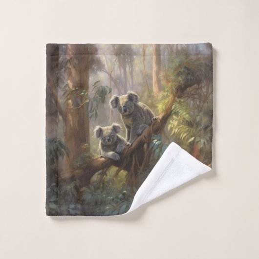 Koala Forest Dreams Badhandtuch Set (Waschlappen)