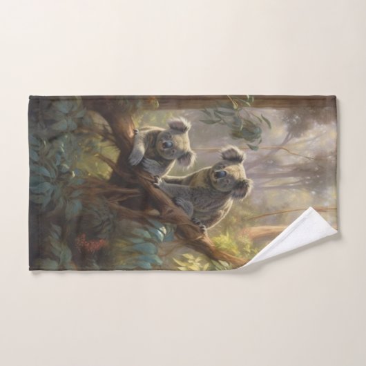 Koala Forest Dreams Badhandtuch Set (Handtuch)