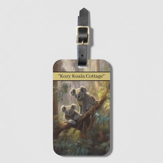 Koala Forest Dreams, Brauch Gepäckanhänger (Vorderseite Vertikal)