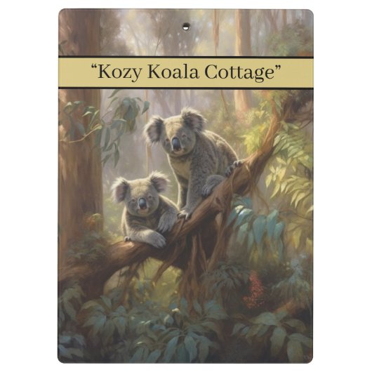 Koala Forest Dreams, Brauch Klemmbrett (Rückseite)