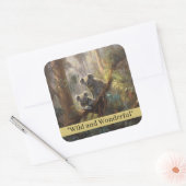 Koala Forest Dreams, Brauch Quadratischer Aufkleber (Umschlag)