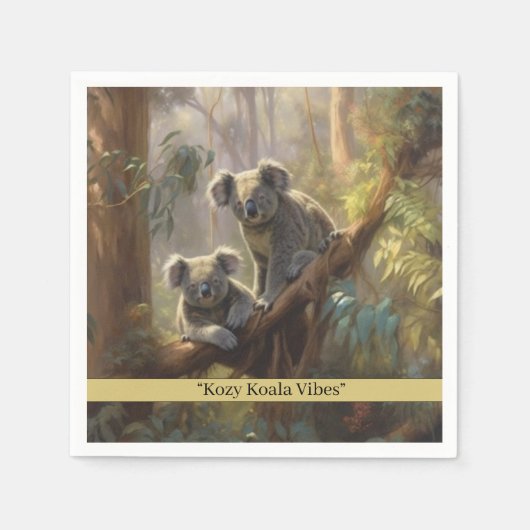 Koala Forest Dreams, Brauch Serviette (Vorderseite)