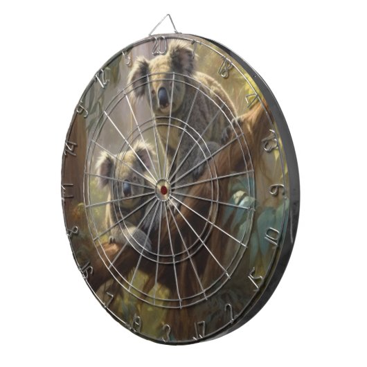 Koala Forest Dreams Dartscheibe (Vorderseite rechts)