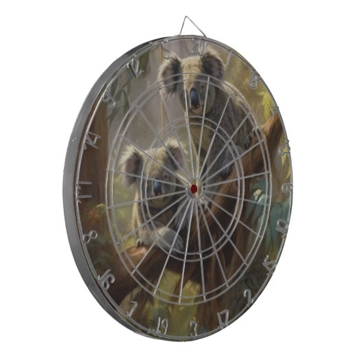 Koala Forest Dreams Dartscheibe (Vorderseite Links)