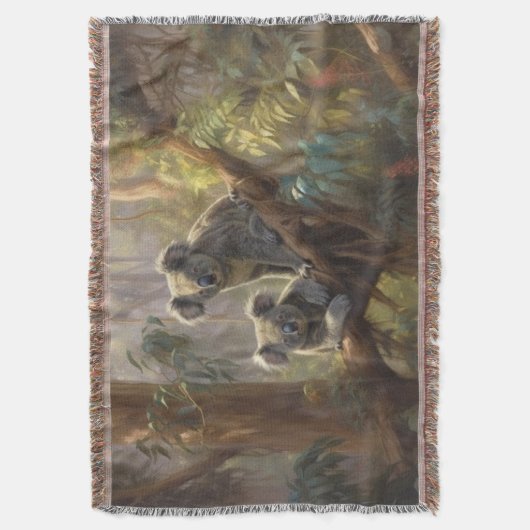 Koala Forest Dreams Decke (Vorderseite Vertikal)