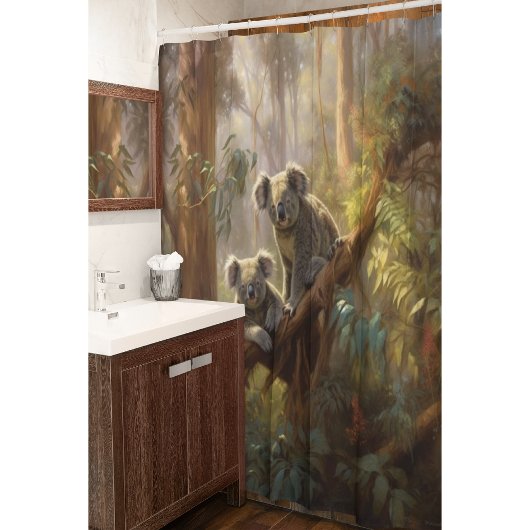 Koala Forest Dreams Duschvorhang