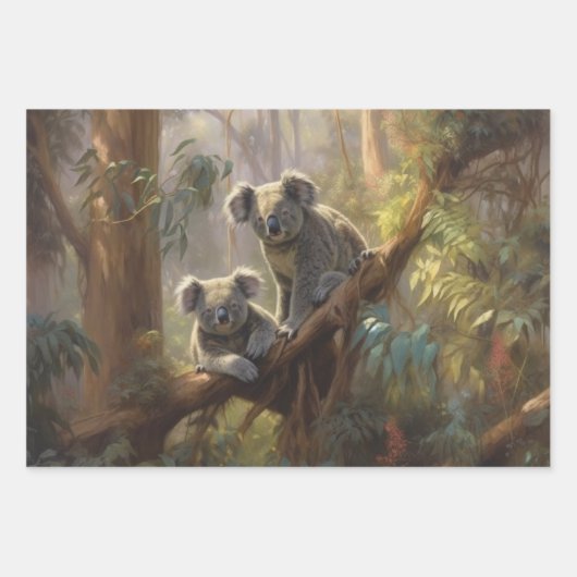 Koala Forest Dreams Geschenkpapier Set (Vorderseite 3)