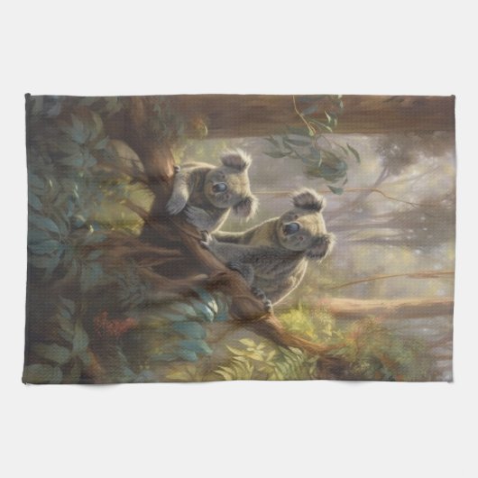 Koala Forest Dreams Geschirrtuch (Horizontal)