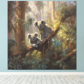 Koala Forest Dreams Leinwanddruck (Insitu (Holzboden))