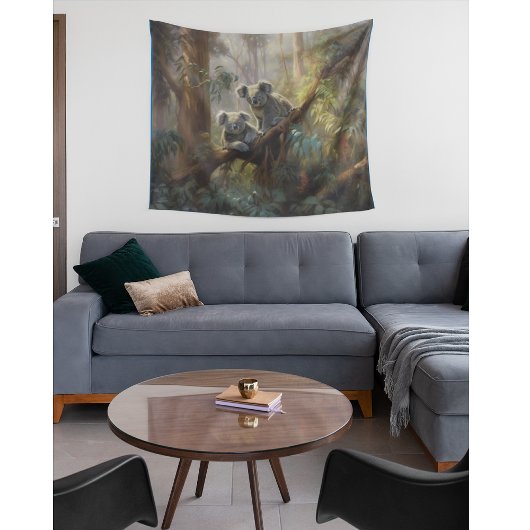 Koala Forest Dreams Wandteppich