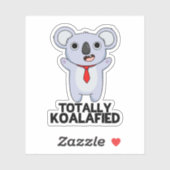 Koala-Funny Koala Bear Pun Aufkleber (Blatt)