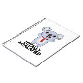 Koala-Funny Koala Bear Pun Notizblock (Linke Seite)