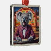 Koala Game Show Host Ornament Aus Metall (Rechts)