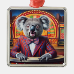 Koala Game Show Host Ornament Aus Metall