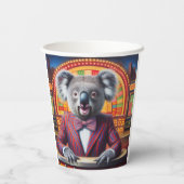 Koala Game Show Host Pappbecher (Rückseite)